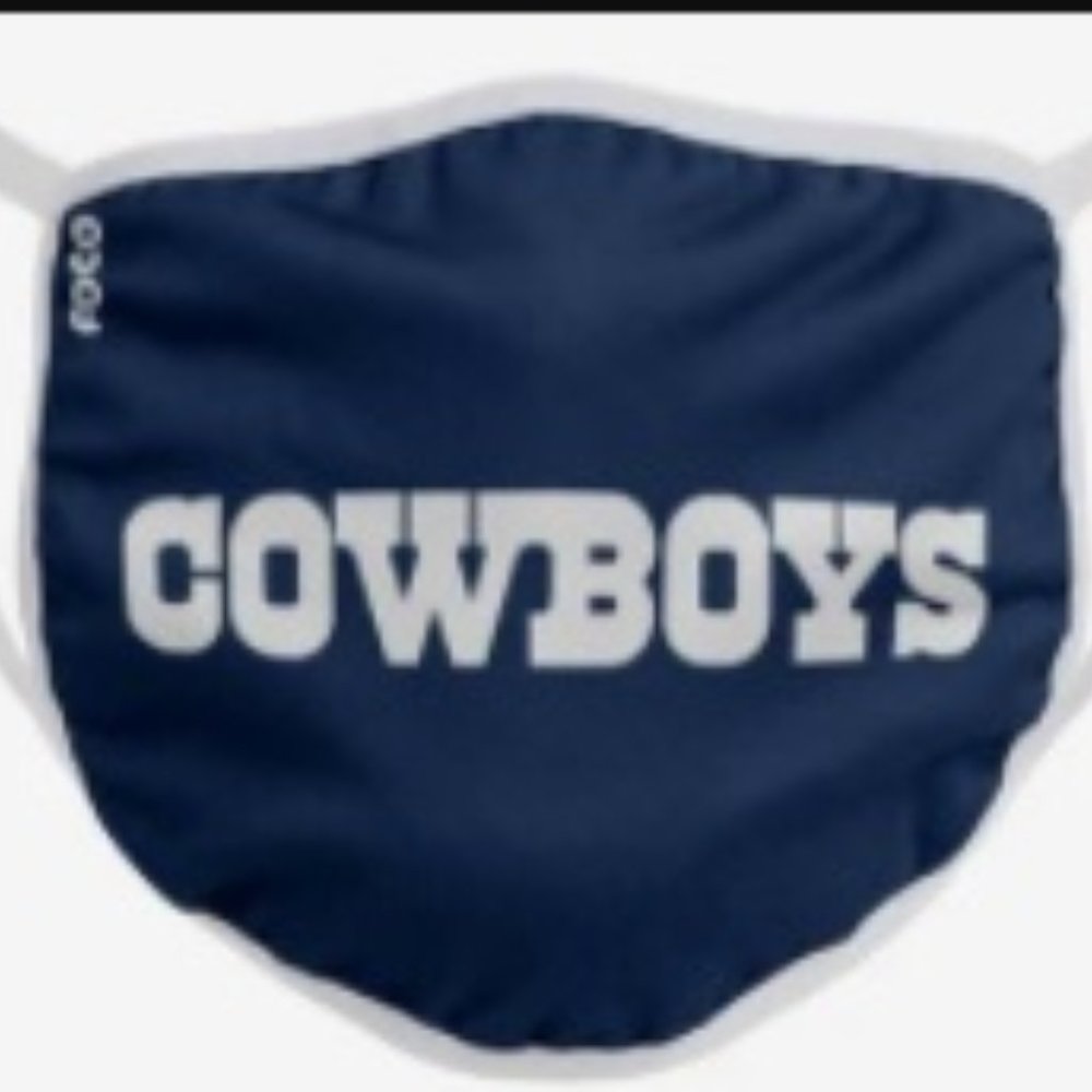 NWT!! ** DALLAS COWBOYS FACE MASK - Officially Licensed - Picture 1 of 1